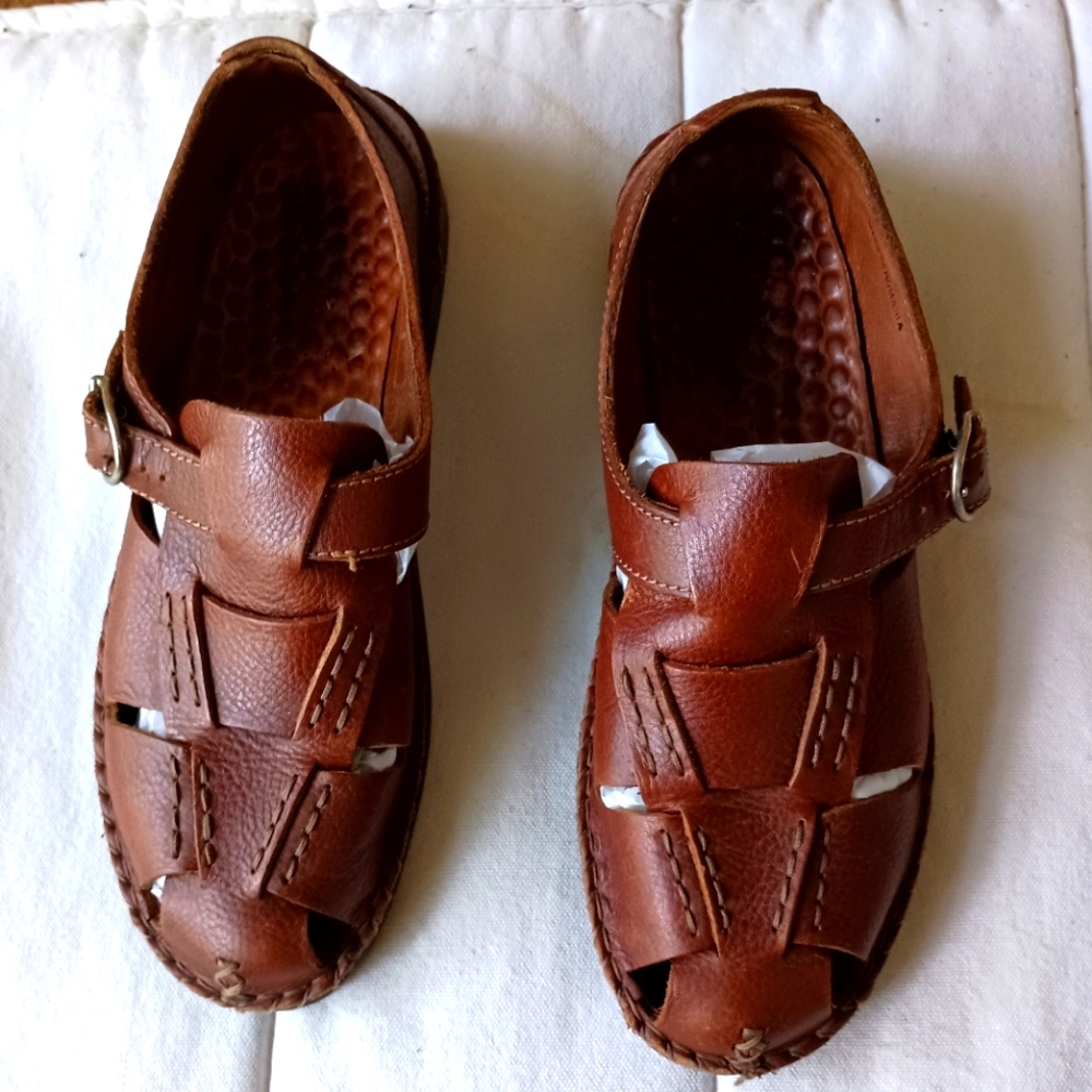 Josef Seibel Brown Leather Sandals
